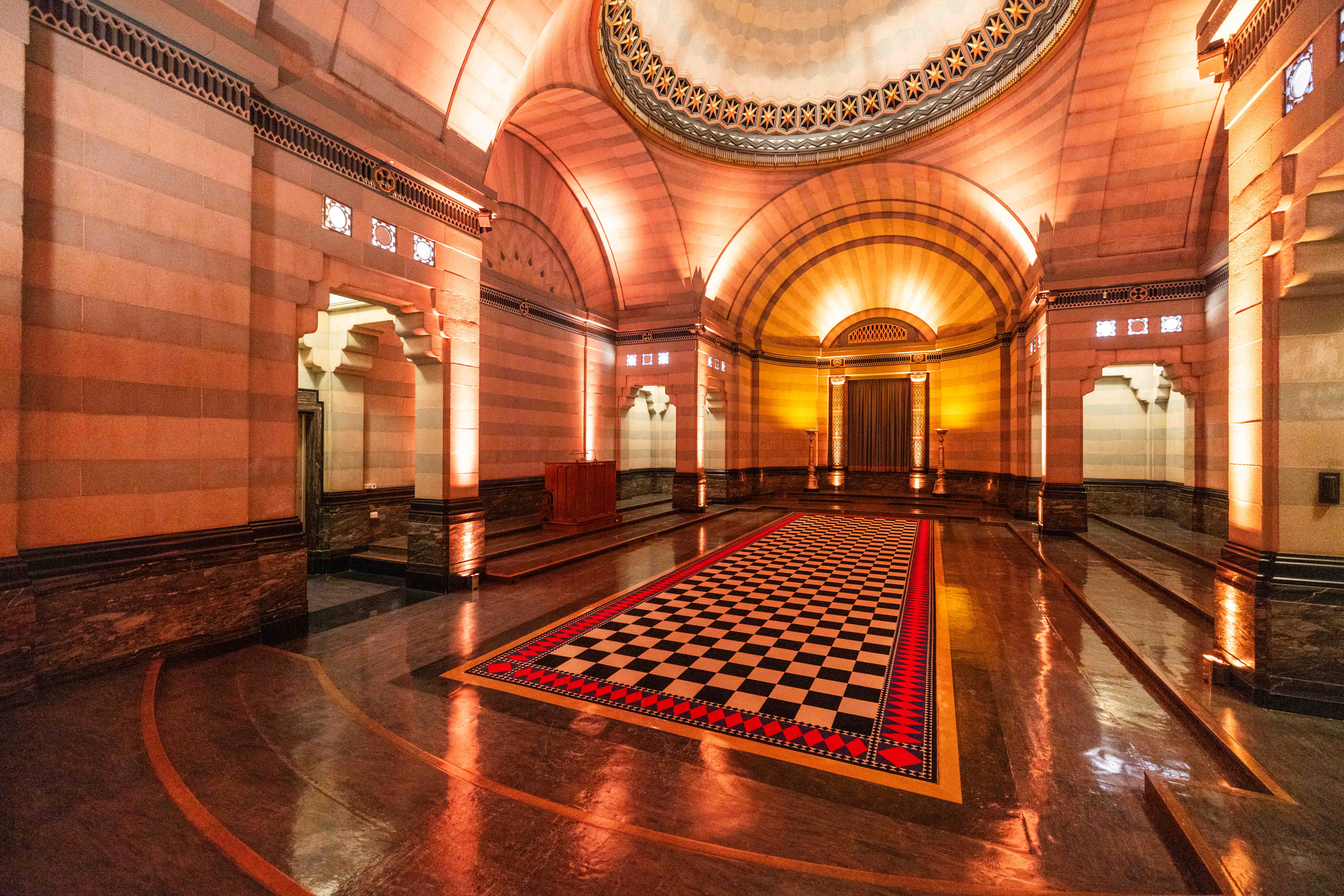 Elegant Egyptian Room at 60 Great Queen Street, perfect for upscale events and meetings.
