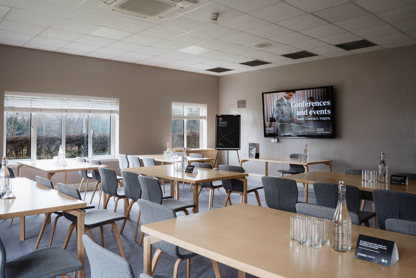 Kingfisher meeting room at Edgbaston Park, modern space for conferences and events.