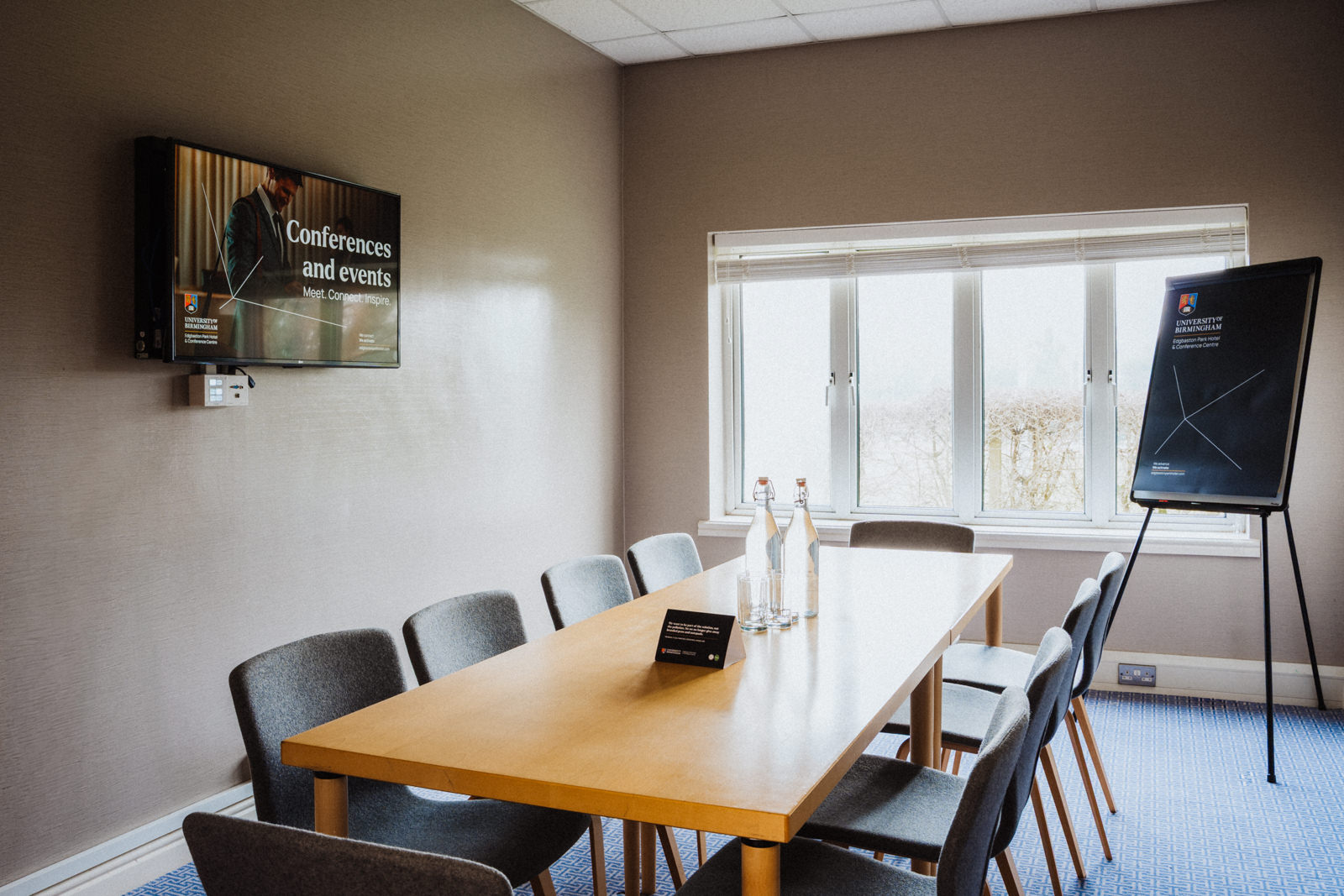 Meeting room at Edgbaston Park Hotel, ideal for conferences and workshops.