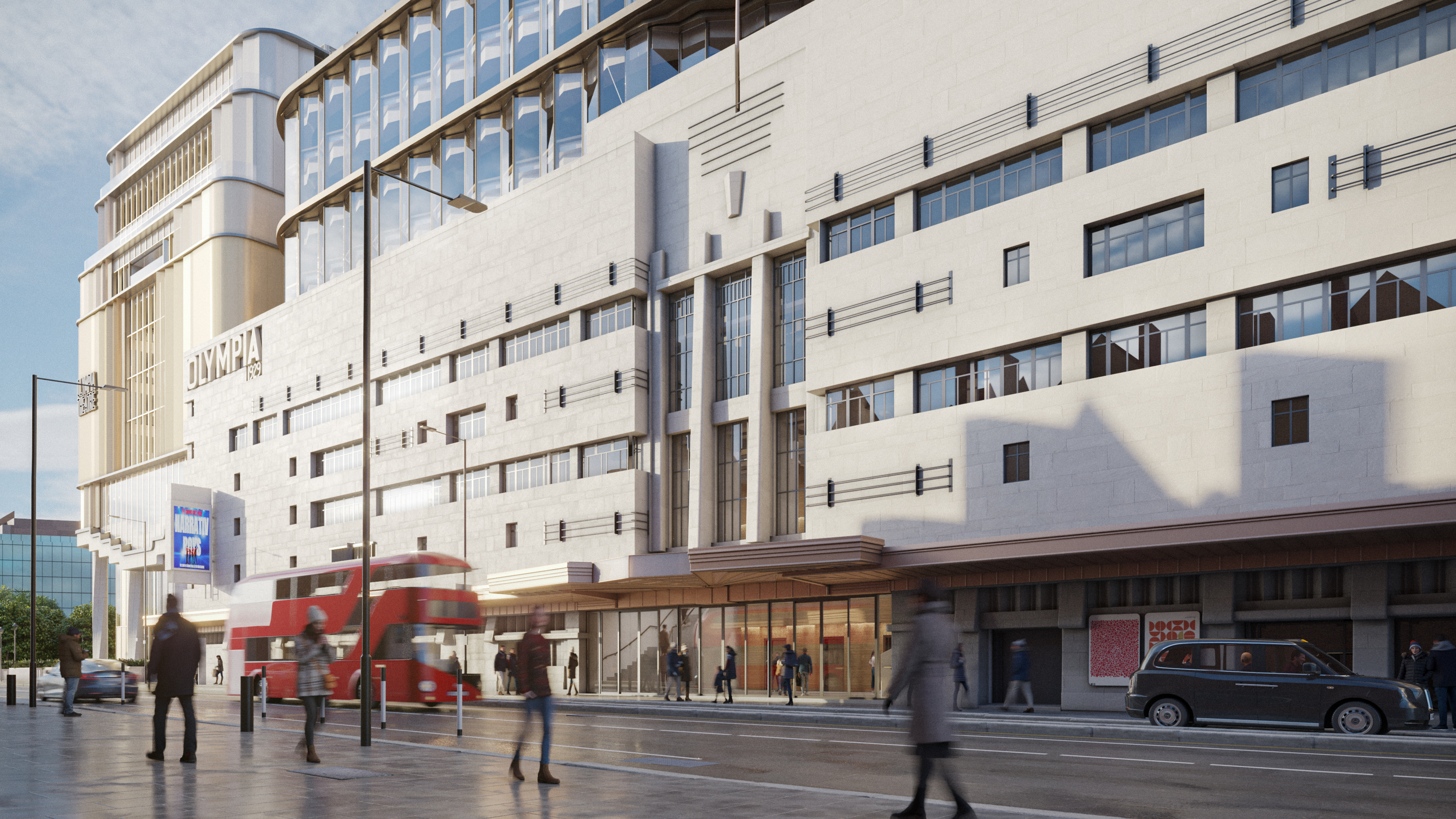 Modern International Convention Centre in Olympia, ideal for conferences and events.