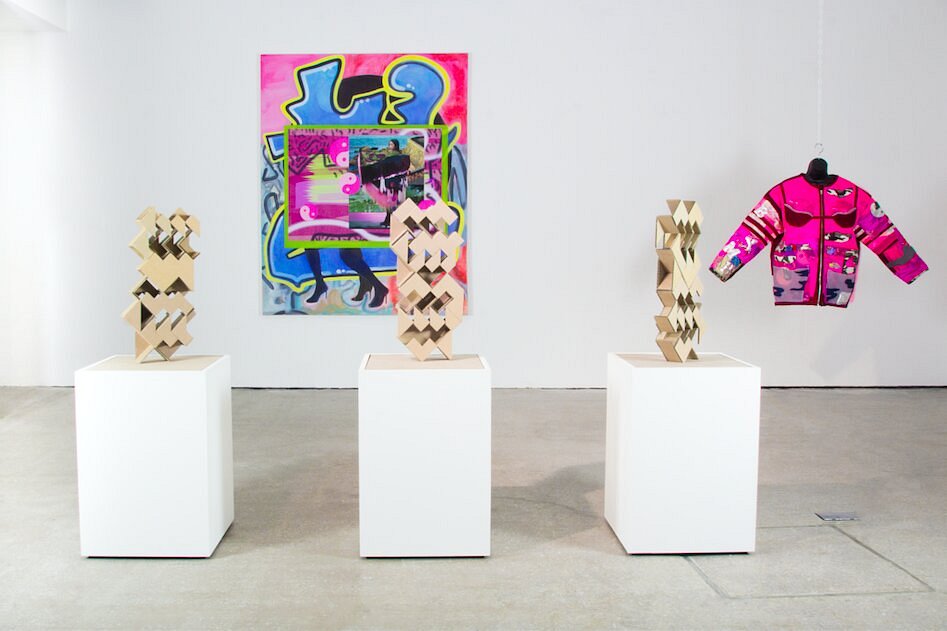 Contemporary art installation in Castlefield Gallery for creative networking events.