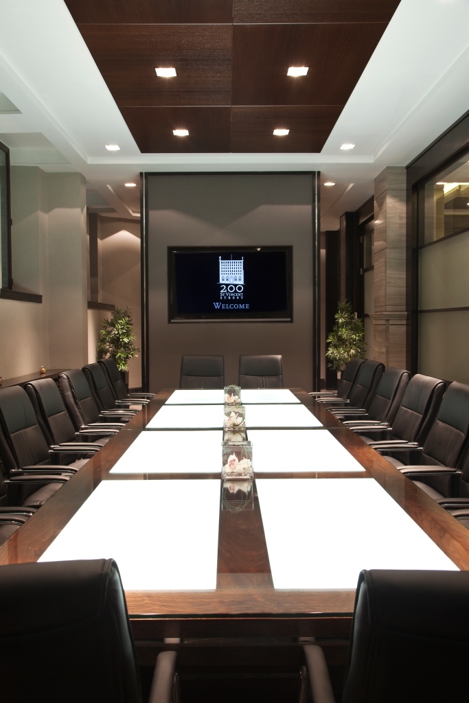 Stirling Suite boardroom: modern, professional space for executive meetings and corporate events.