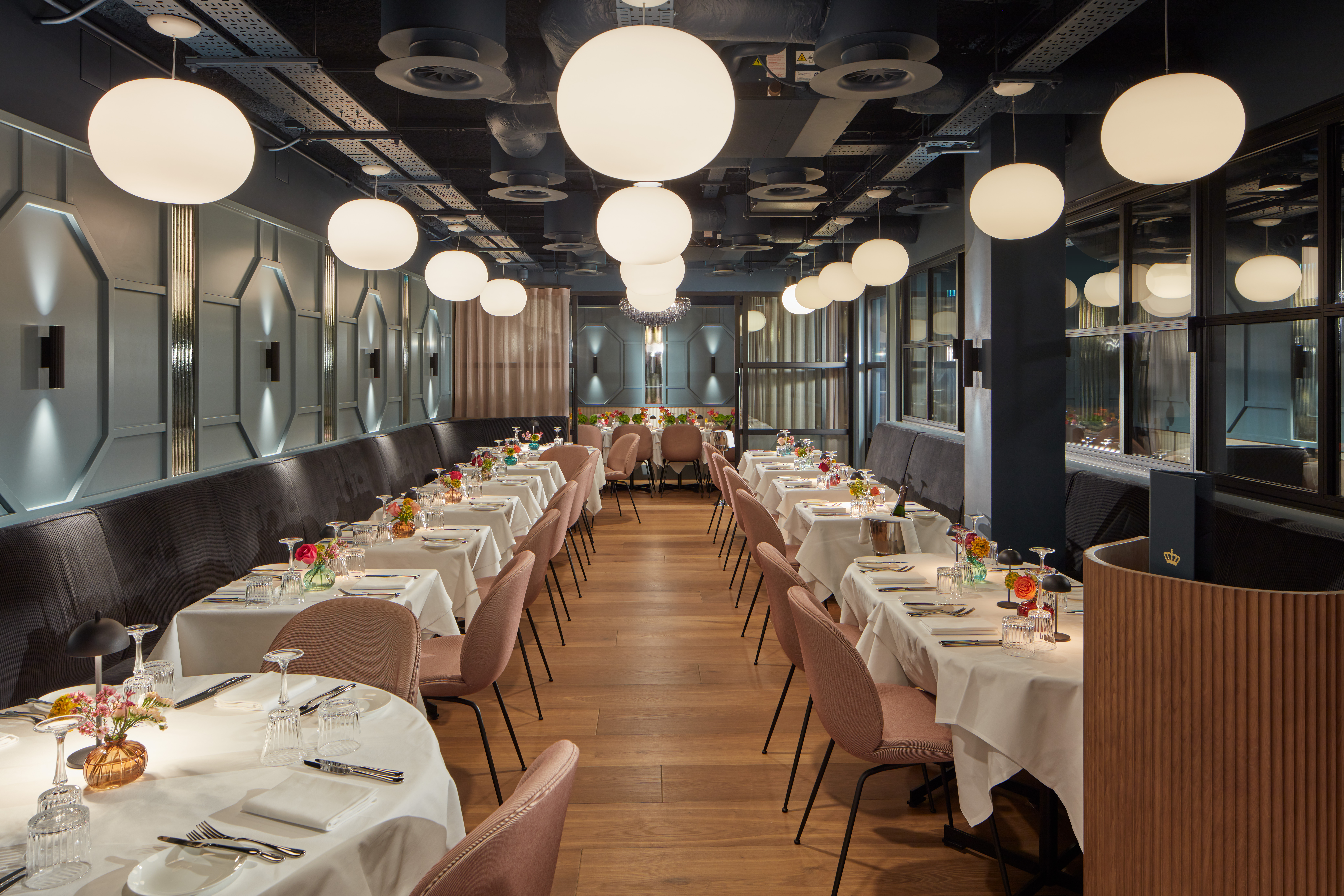 Elegant dining space in Bechstein Hall for corporate events and private gatherings. - Banner