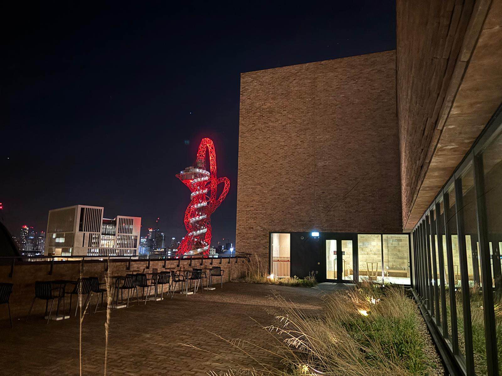 Martha Graham Studio terrace with skyline view, perfect for networking events and receptions.