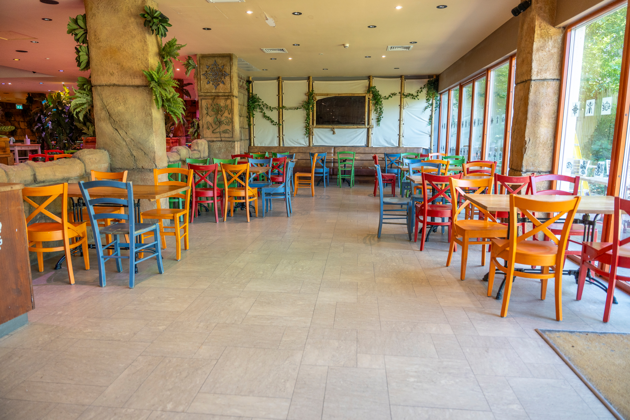 Vibrant event space at Temple Restaurant & Bar, ideal for gatherings and meetings.