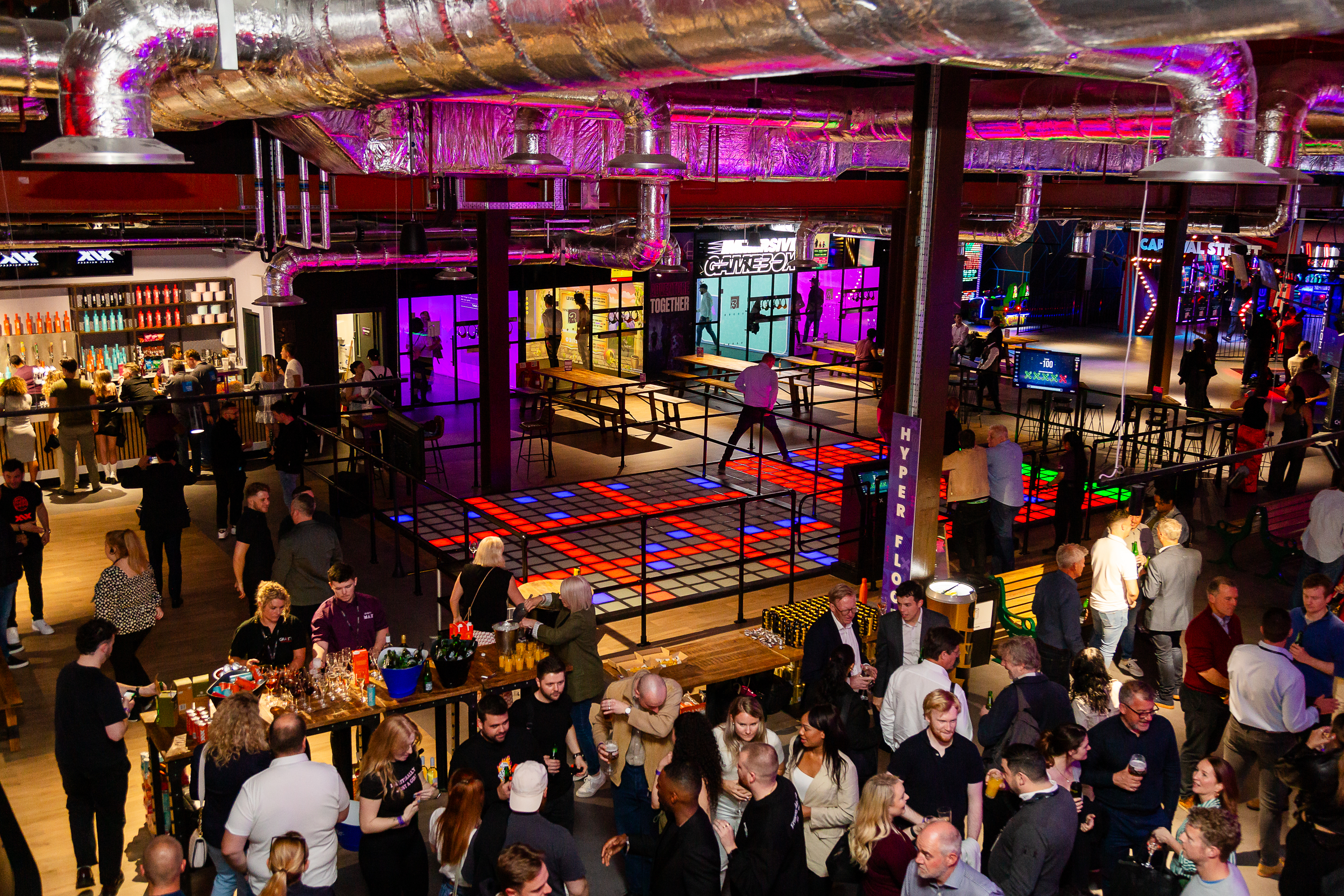 Vibrant Gravity Westfield venue with modern decor for events and social gatherings.
