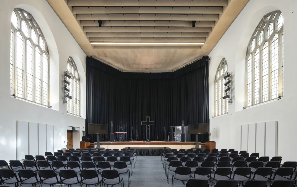 St Nicholas Bristol Nave auditorium with flexible seating for conferences and events.