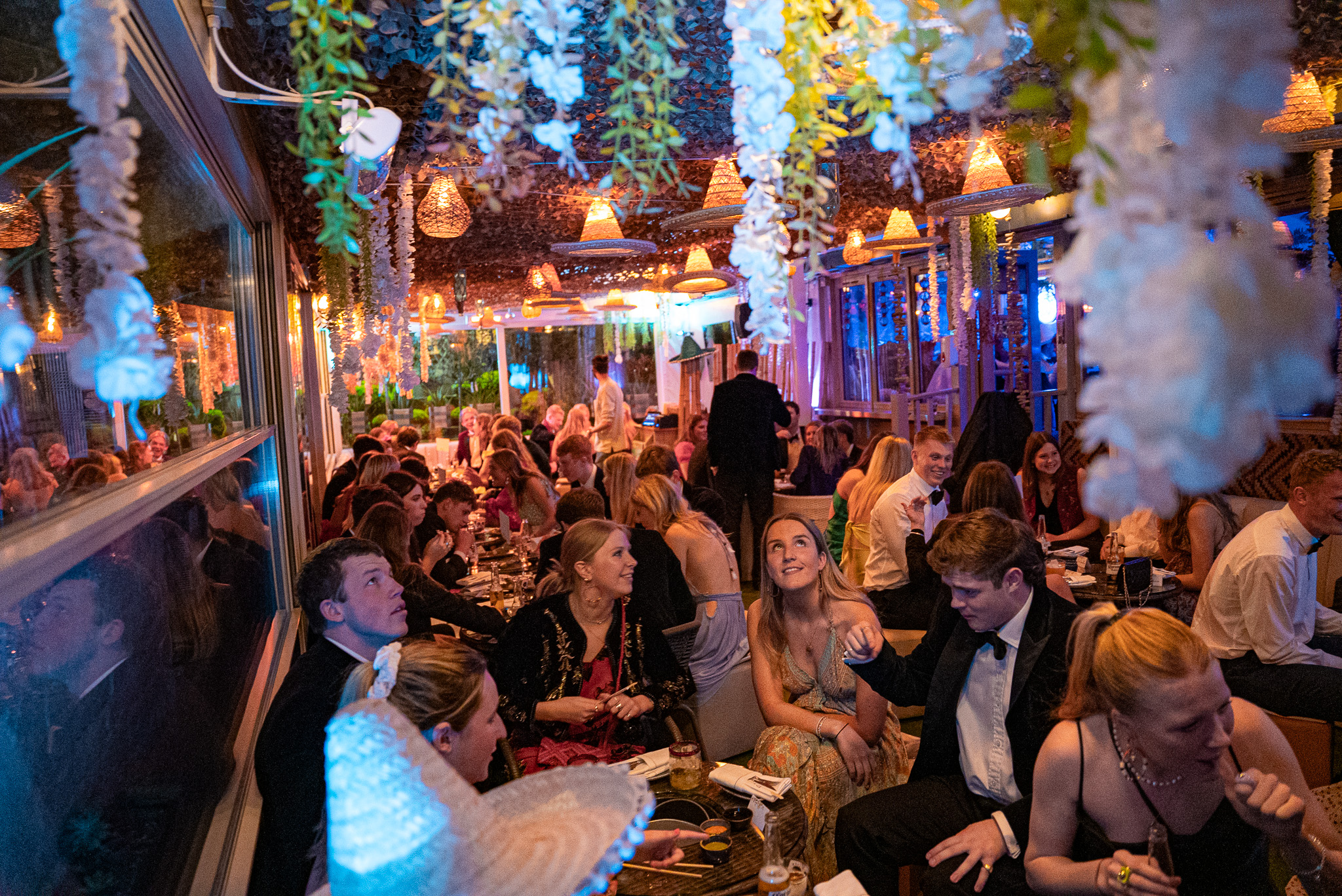 Mezcalito Chelsea venue, cocktail reception, formal dinner, floral decor