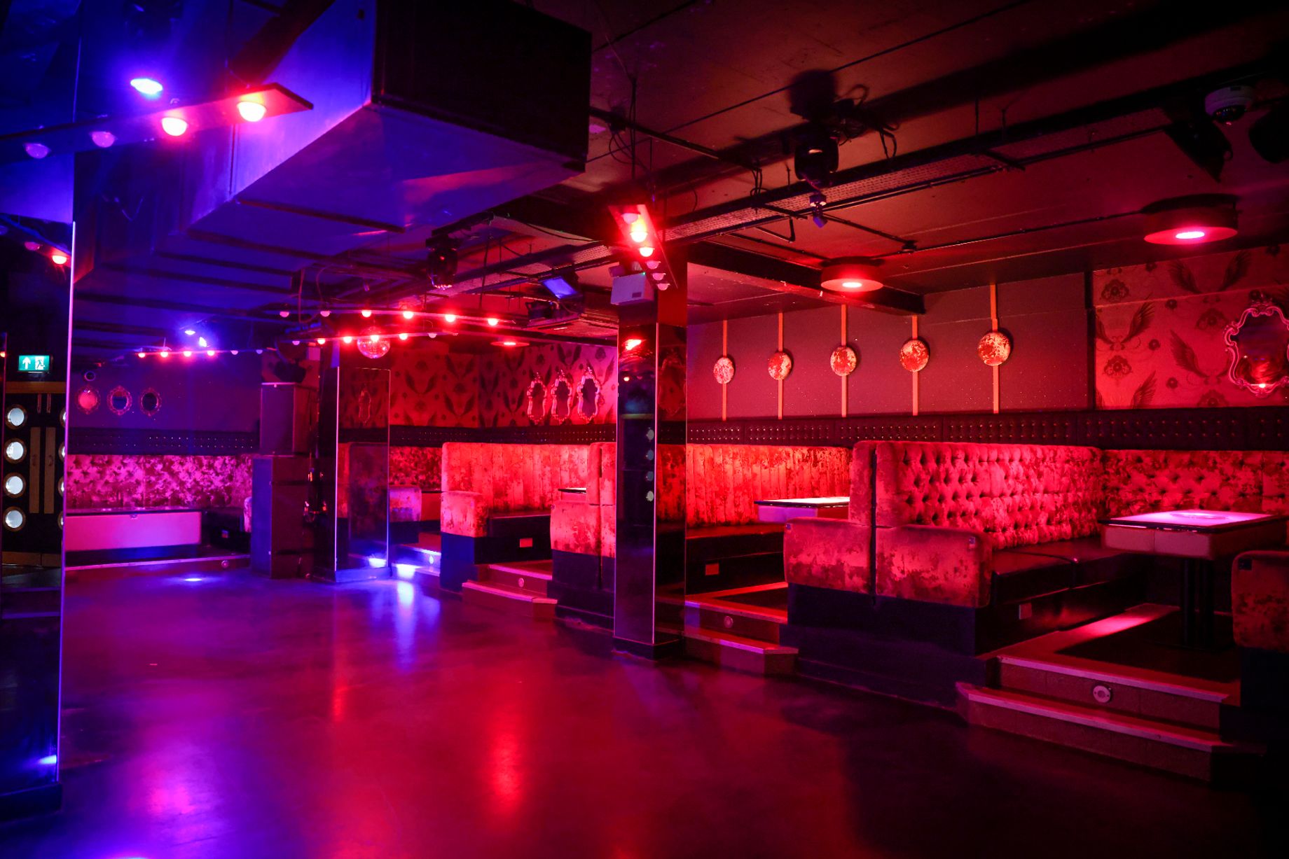 Stylish event space in Palais Nottingham with plush seating for private parties and corporate events.
