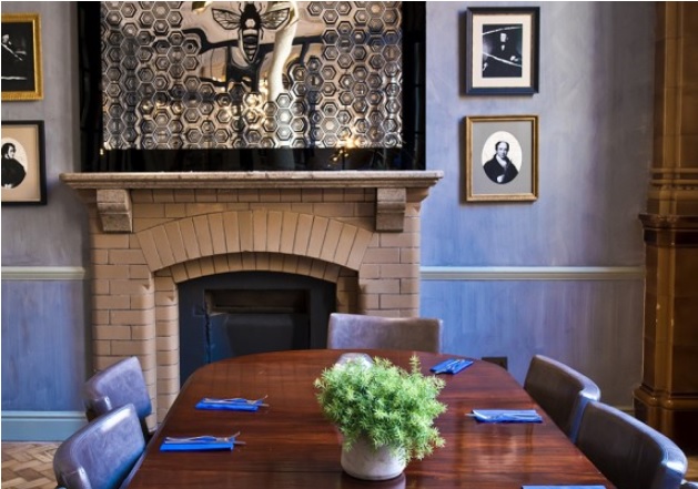Intimate boardroom setup in Winter Garden, Kimpton Clocktower Hotel for executive meetings and events.