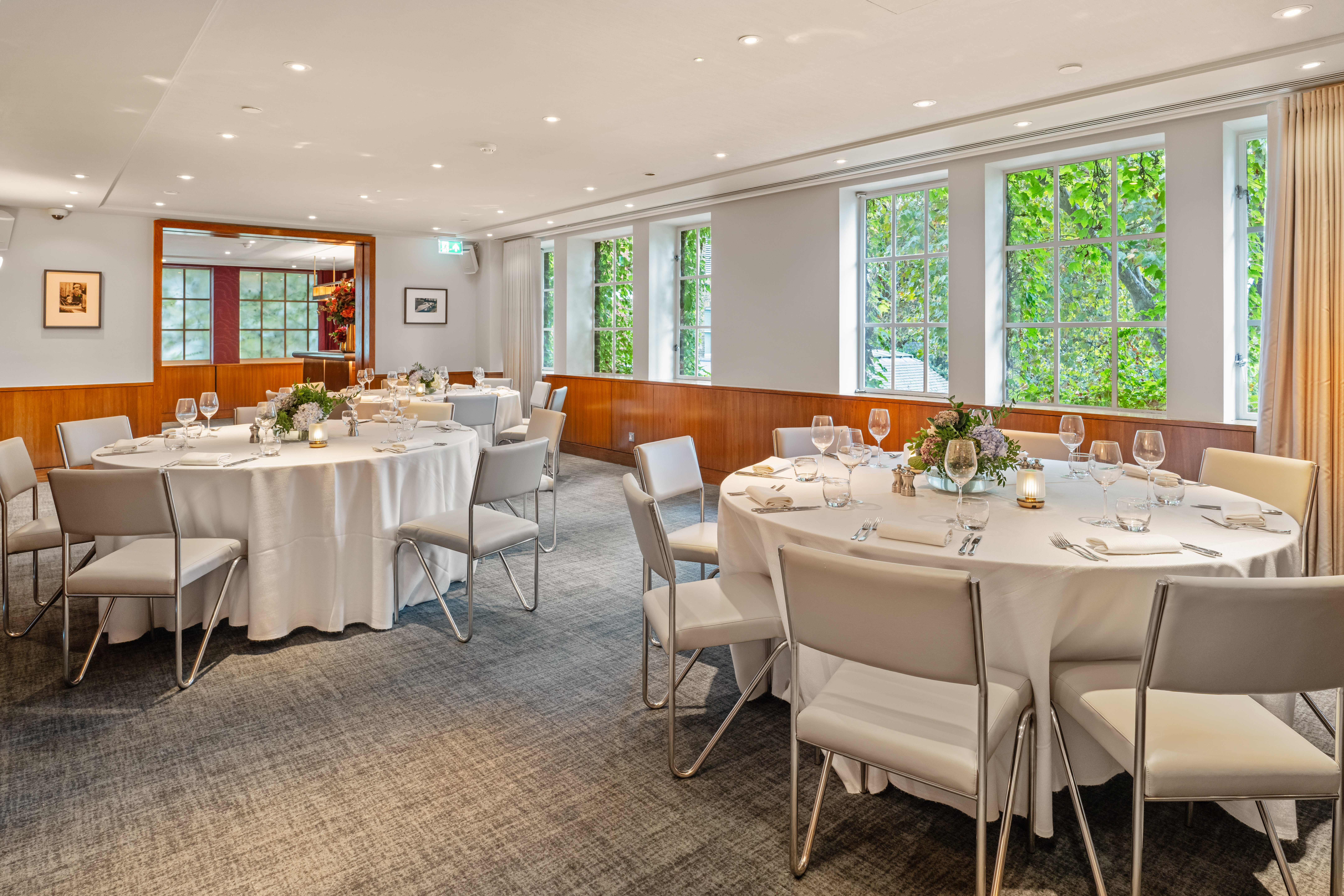 Beaufort Room at Bluebird Chelsea: elegant event space with bright decor for meetings and gatherings.