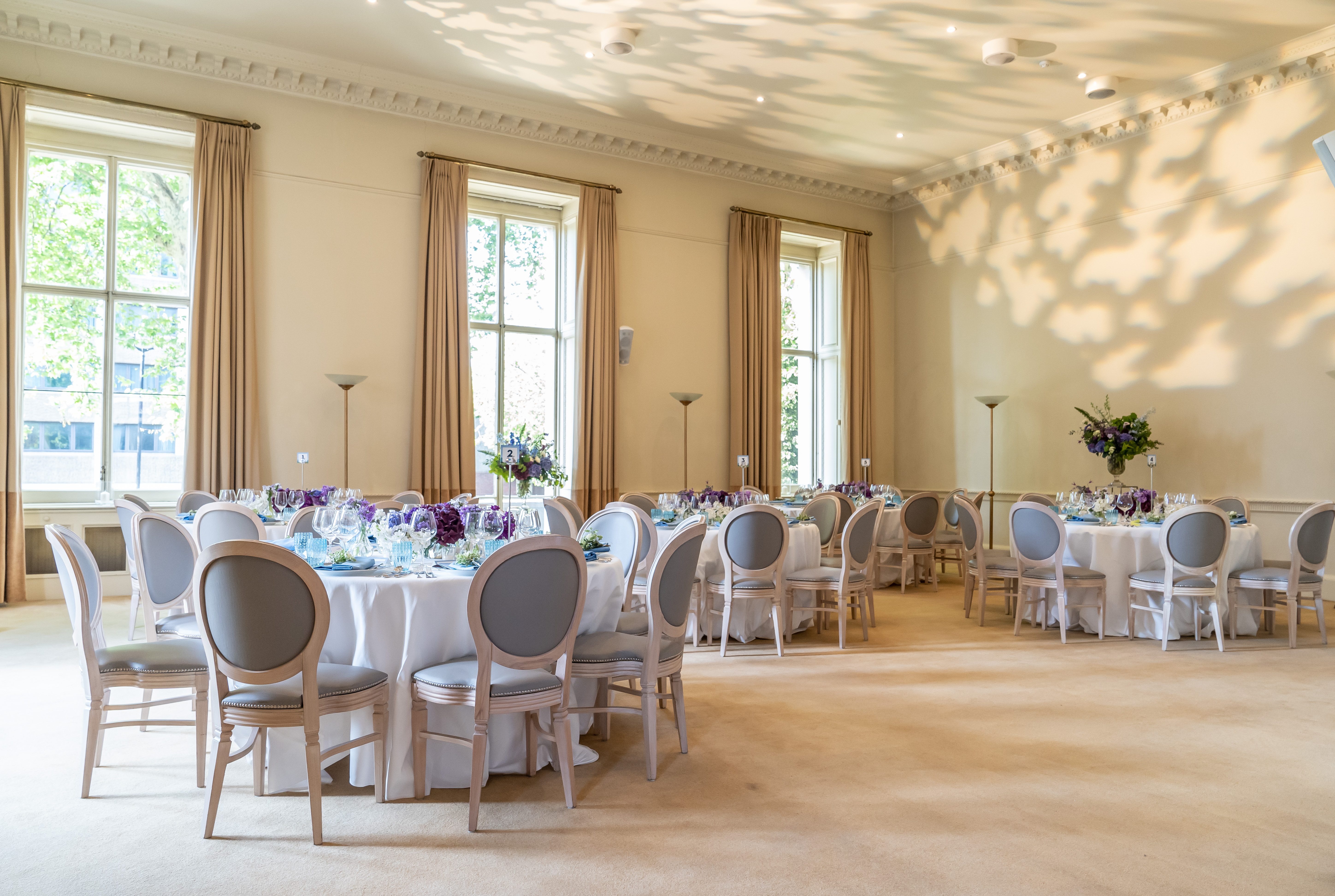 Elegant event space in Kent House Knightsbridge, ideal for weddings and corporate gatherings. - Banner