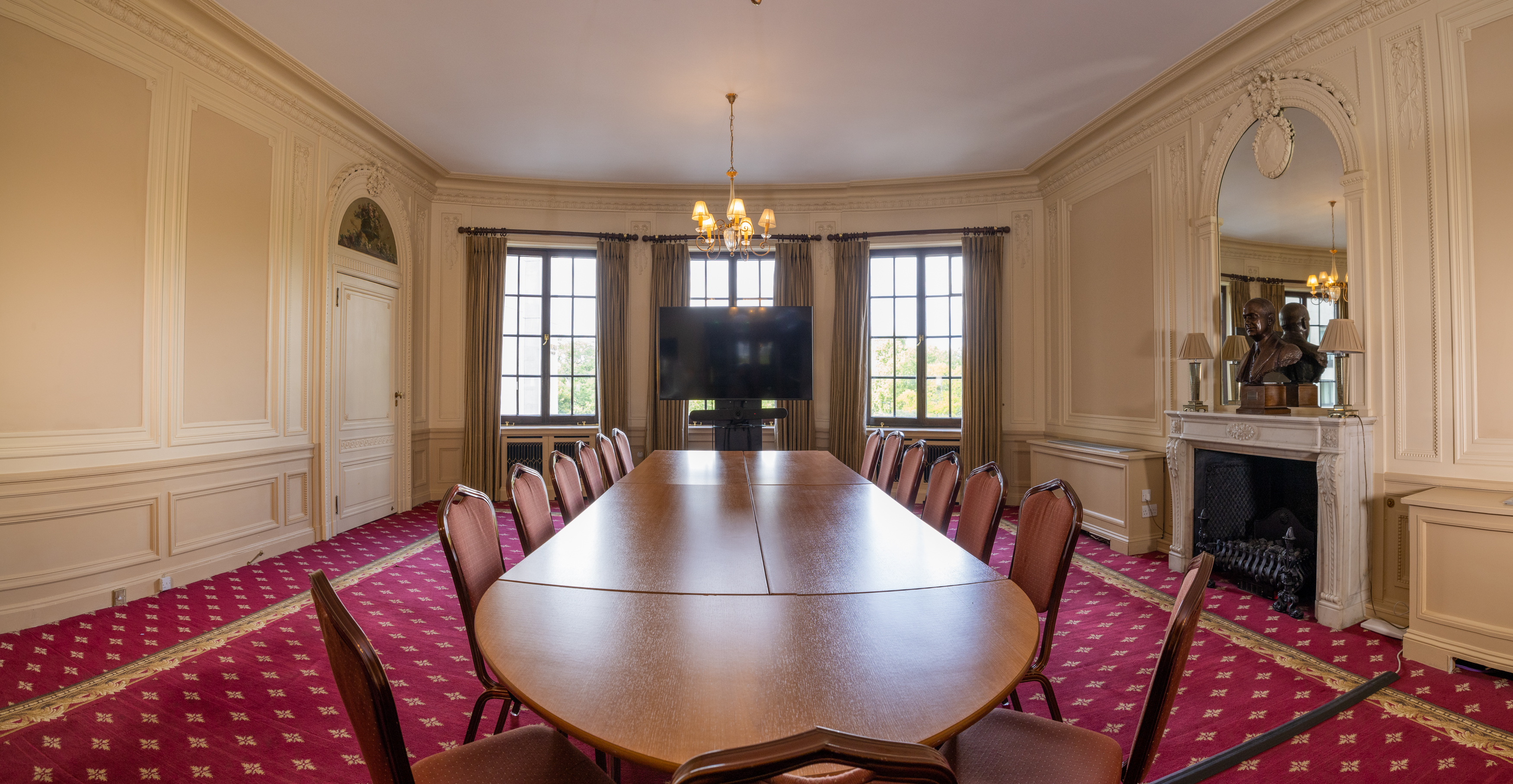 Handley Page Room with elegant decor, ideal for professional meetings and events.