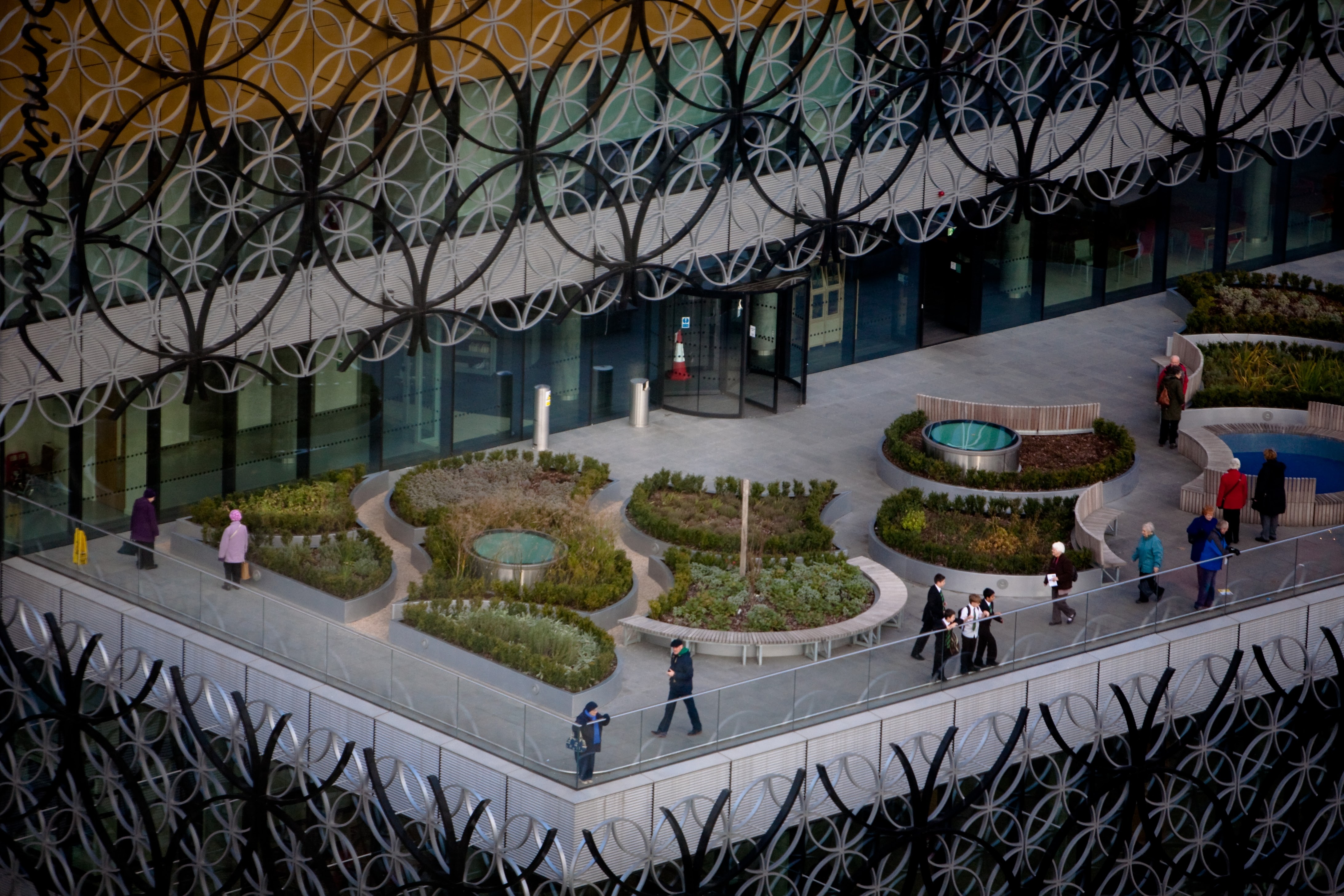 Modern outdoor venue at Discovery Terrace, ideal for events and networking in Birmingham.